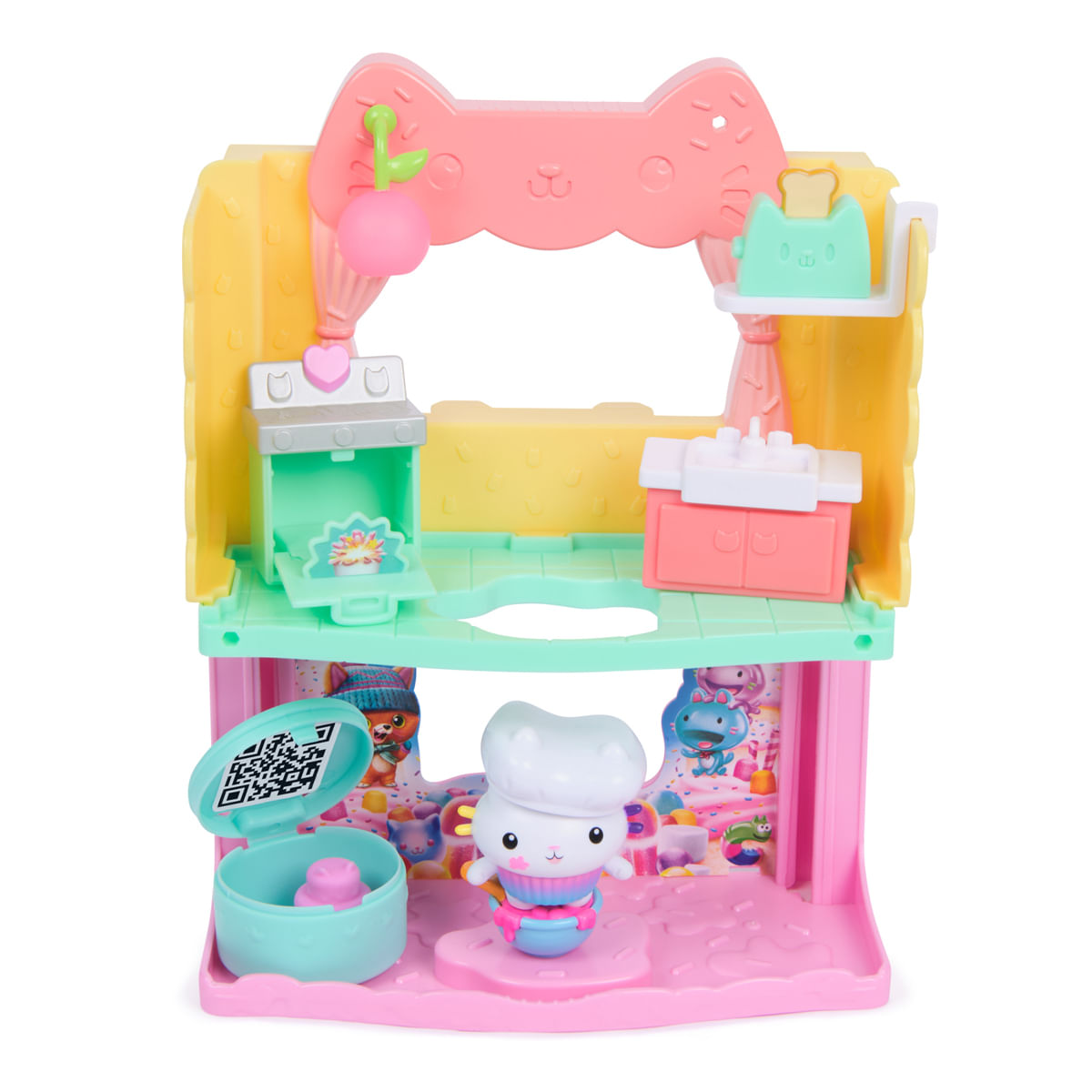 Gabby's Dollhouse - Seti i Lojës Kuzhina e Cakey me Sprinklet e Tortës