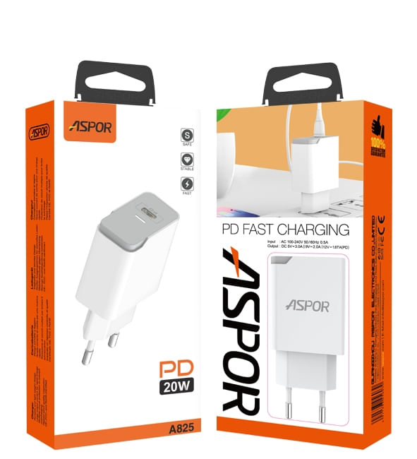 MBUSHES FAST CHARGE ASPOR A825 | USB - TYPE C