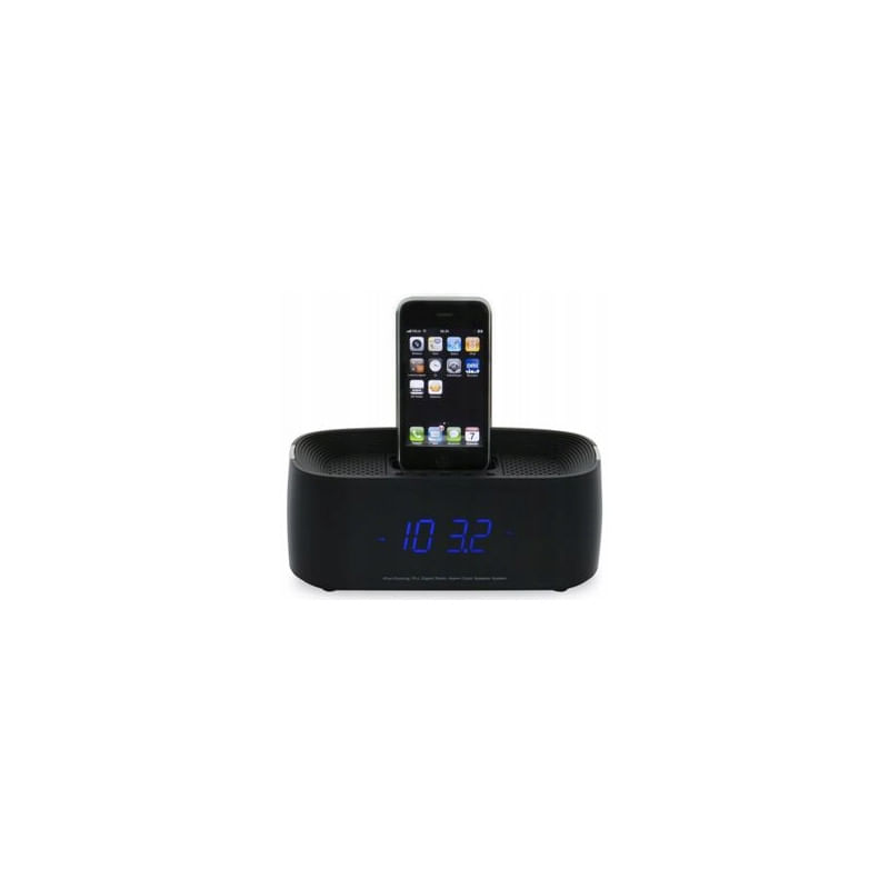 ZMADHUES ZERI PER IPOD/IPHONE ME ORE DHE RADIO NGJYRE E ZEZE DENVER IFM-15BLACK
