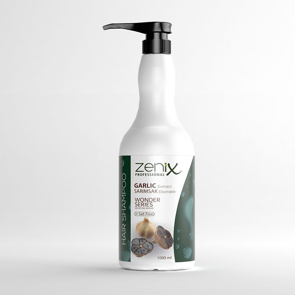 Shampo për Flokë Zenix – Me hudhër të zezë | 1000 ml