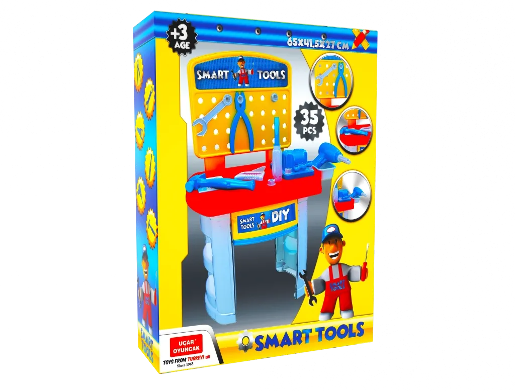Set veglash pune për fëmijë Smart Tools Workbench, 35 pjesë, #130