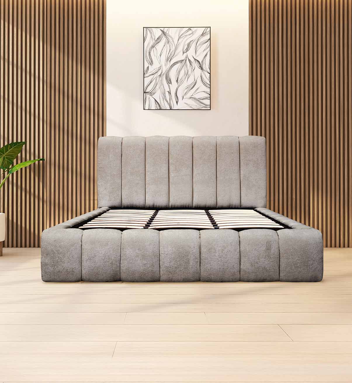 KORNIZË SHTRATI + LATOFLEX SERENE GREY 120x200cm