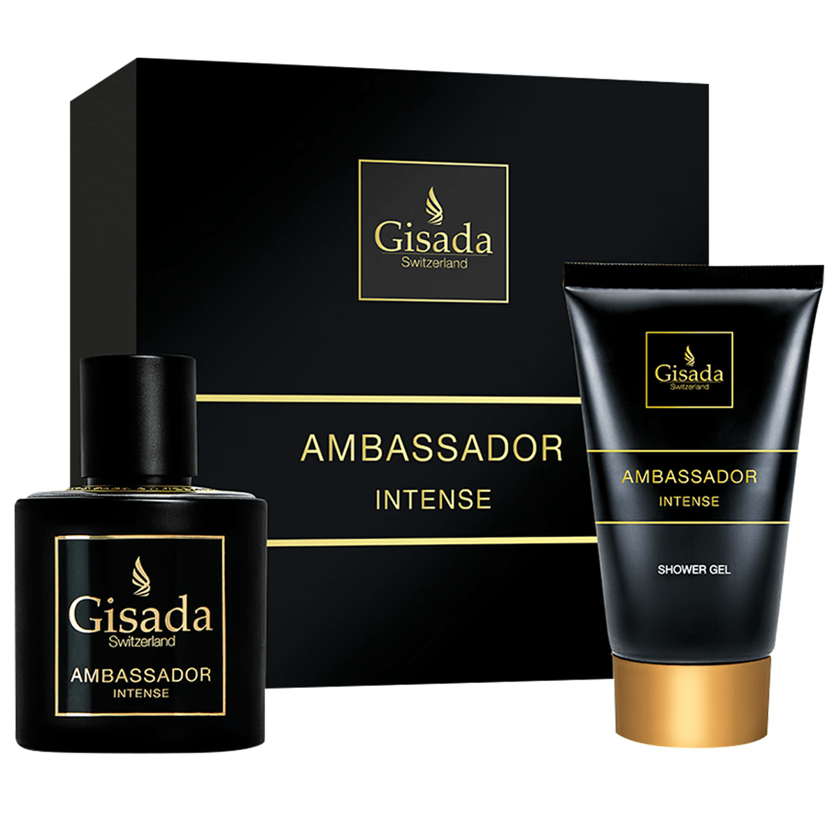 Set Parfum për meshkuj EDP + SG, Gisada, Ambassador Intense 100ml+50ml