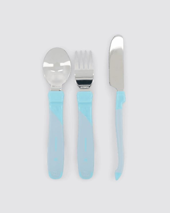 Set Veglash Ushqyerjeje për Mësim Twistshake, blu pastel, 12+ muaj