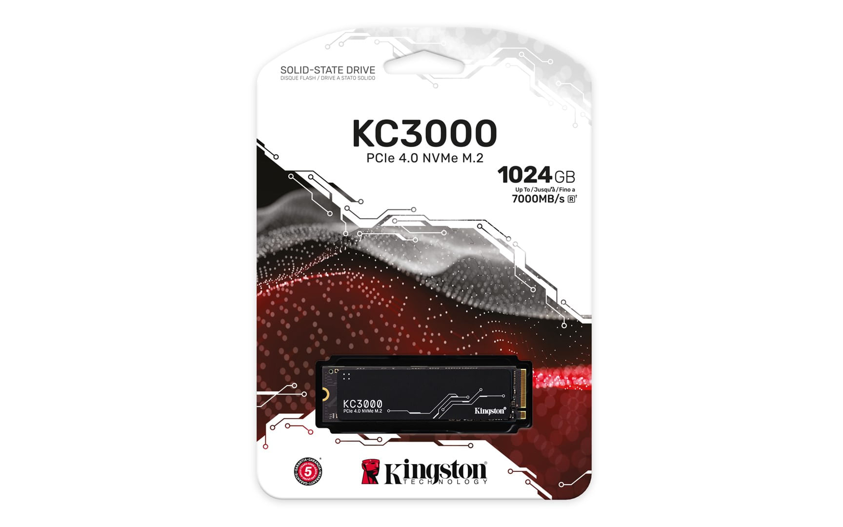 Kingston KC3000 - SSD - 1024 GB - PCIe 4.0 (NVMe)