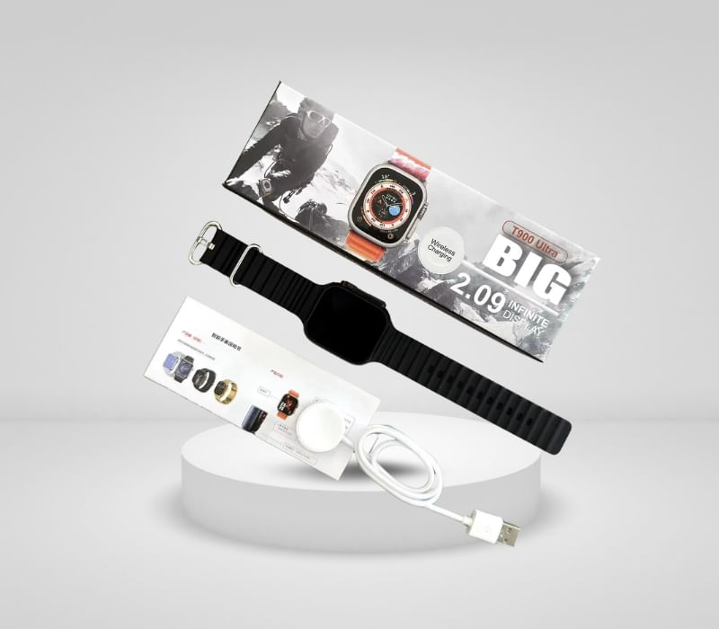 Orë Inteligjente me Ekran 2.09” dhe Funksione Fitness – T900 Ultra BIG