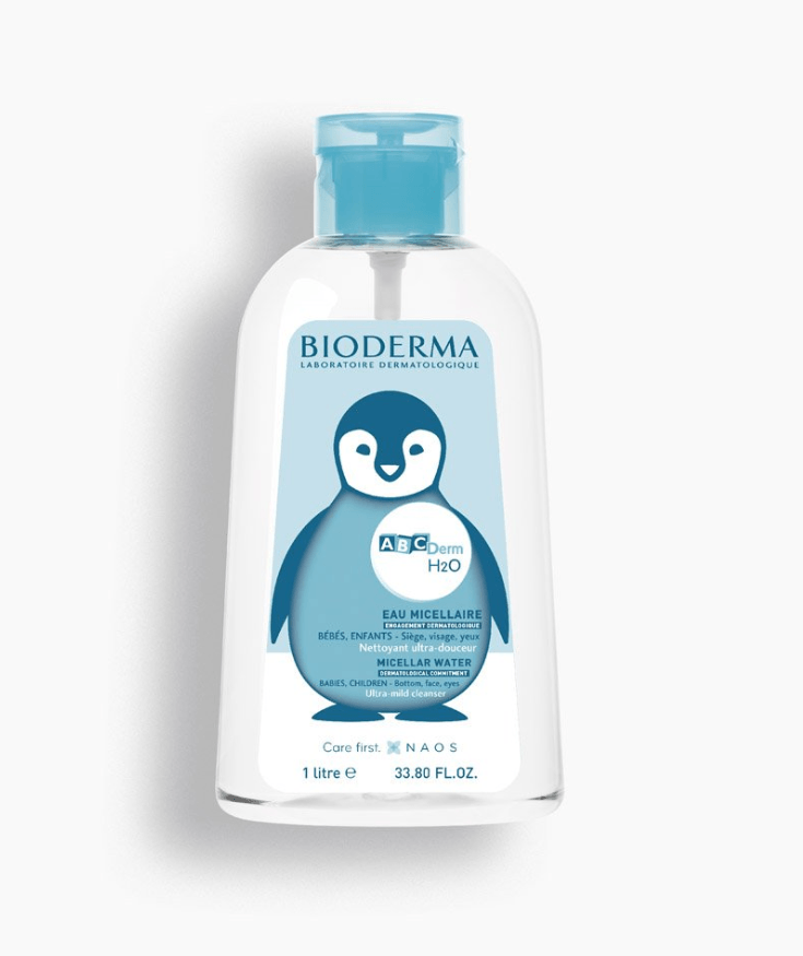 Ujë Micelar Bioderma ABC Derm H2O 1000ml me pompë