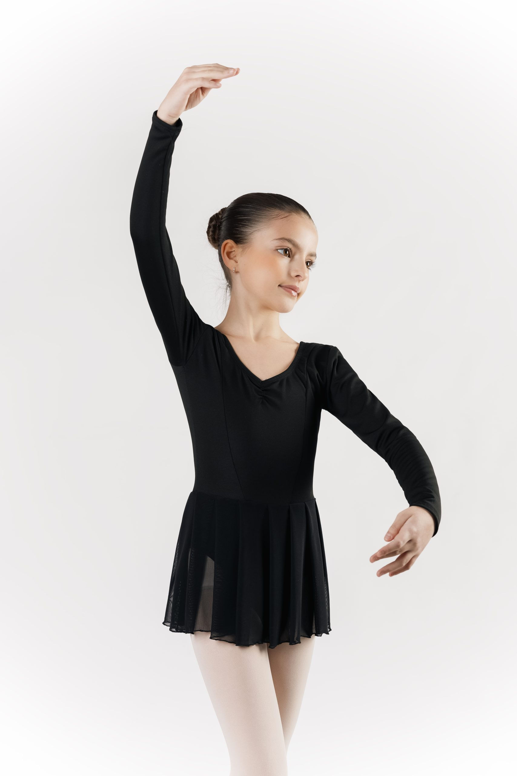 NU-02 Leotard i zi me fund të ngjitur