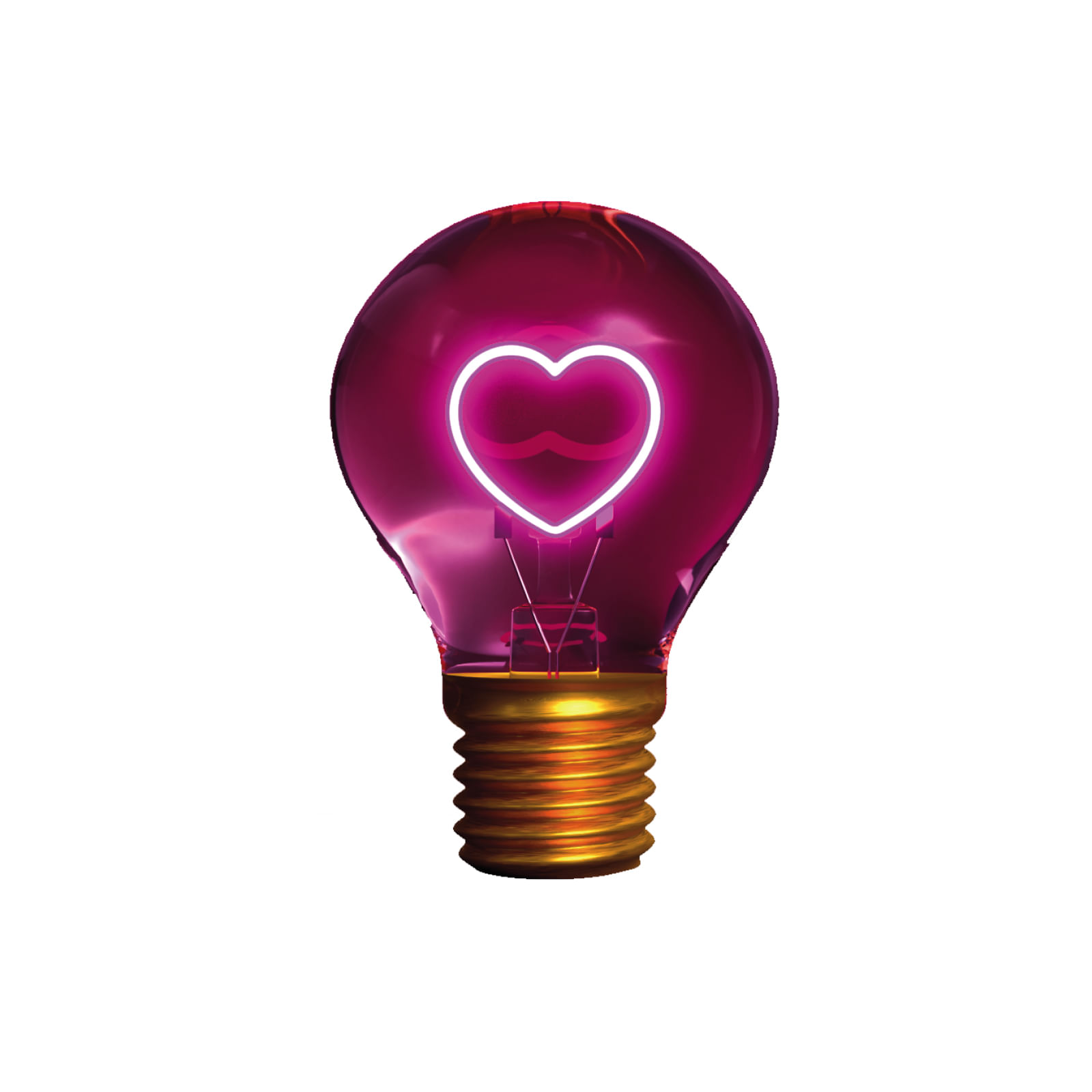 Llambë dekorative HEART, 5h ndriçim, Type-C, rozë