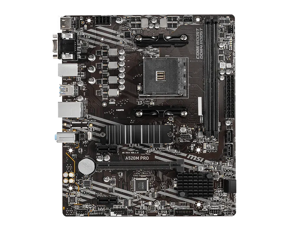 Pllakë amë, MSI A520M-A PRO - AMD AM4, DDR4