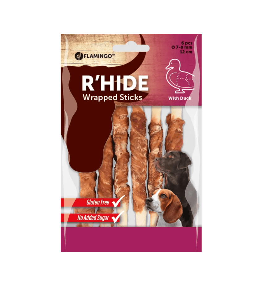 Shpërblime për qen me përmbajtje mish rose, Flamingo, 80 gr.