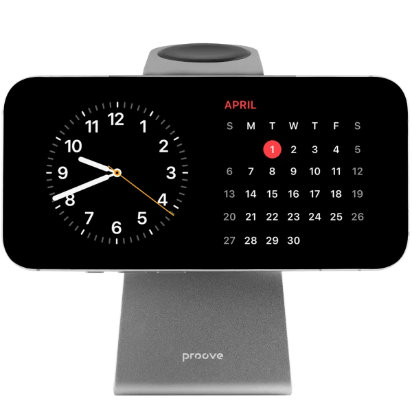 Karikues wireless 3 në 1 Proove Omni Power, 15W, gri