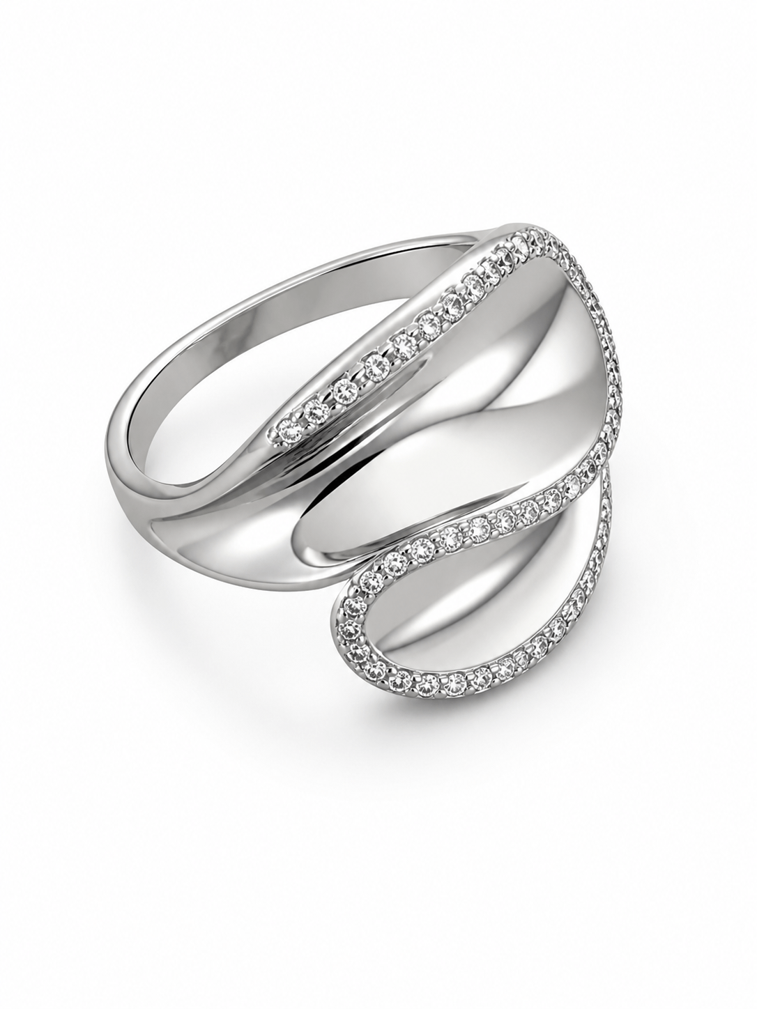 Unazë Silver 925 me Gurë Zircon – Stil Modern & Elegancë e Pastër