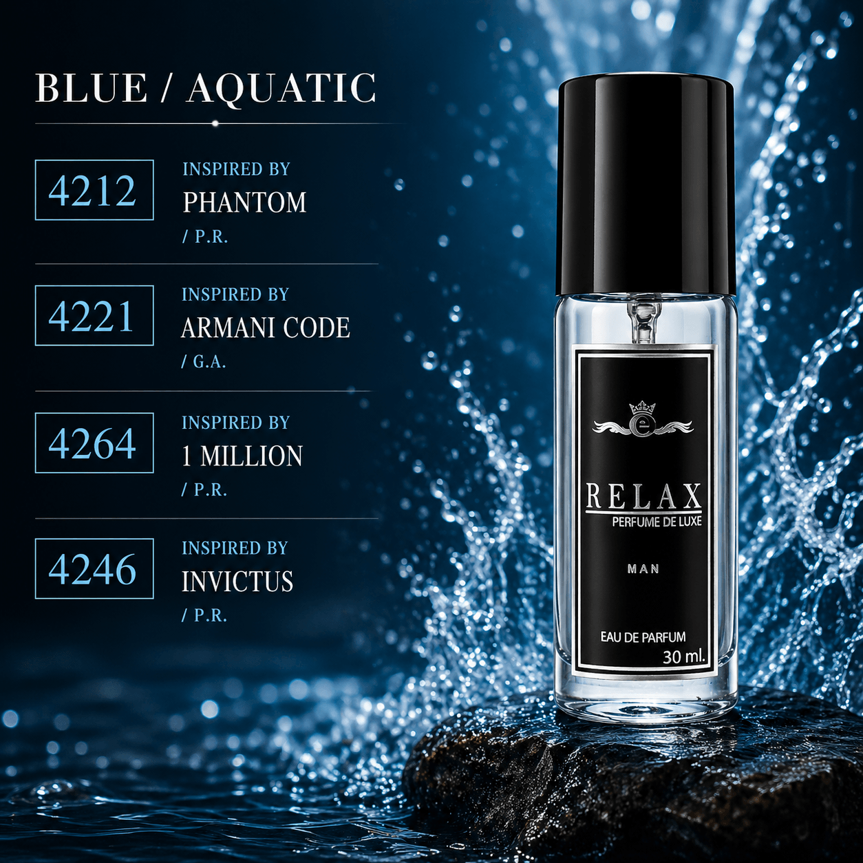 Set Relax Man Blue & Aquatic | 4212, 4221, 4264, 4246