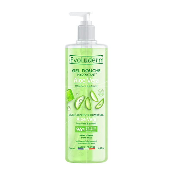 Shampon per trup Evoluderm aloe vera 500ml