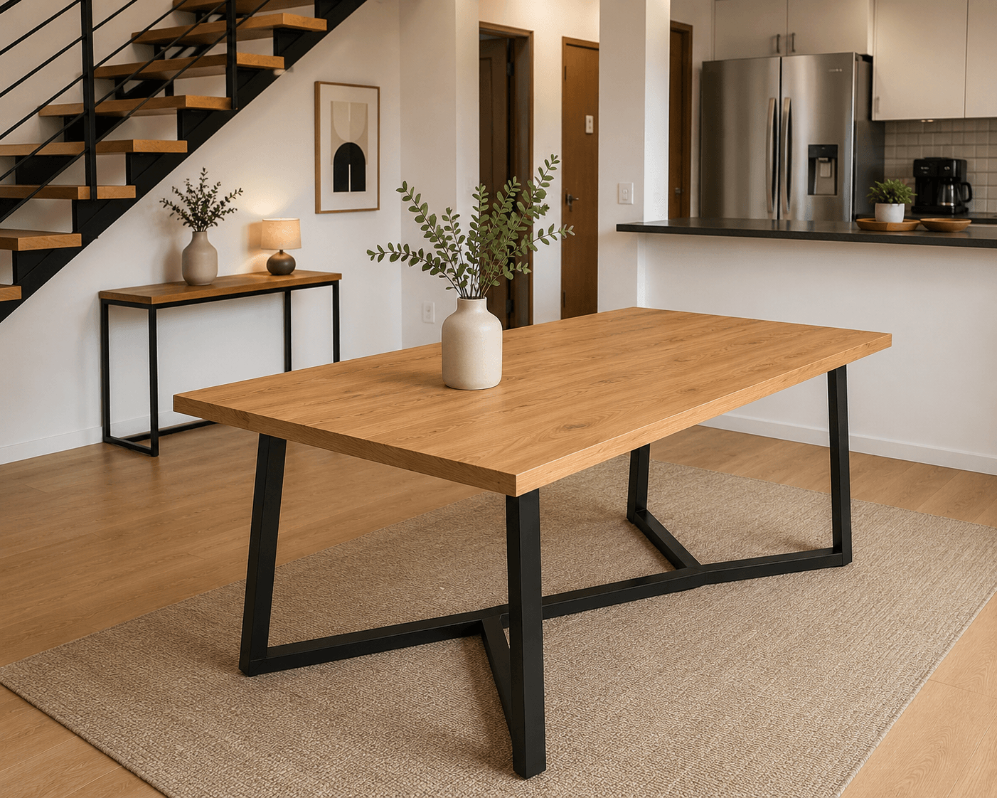 Tavolinë kuzhine Lior Modern Line, 160x80 cm, kafe/e zezë