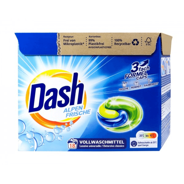 Kasula per rroba Dash per rroba te bardha 18pcs