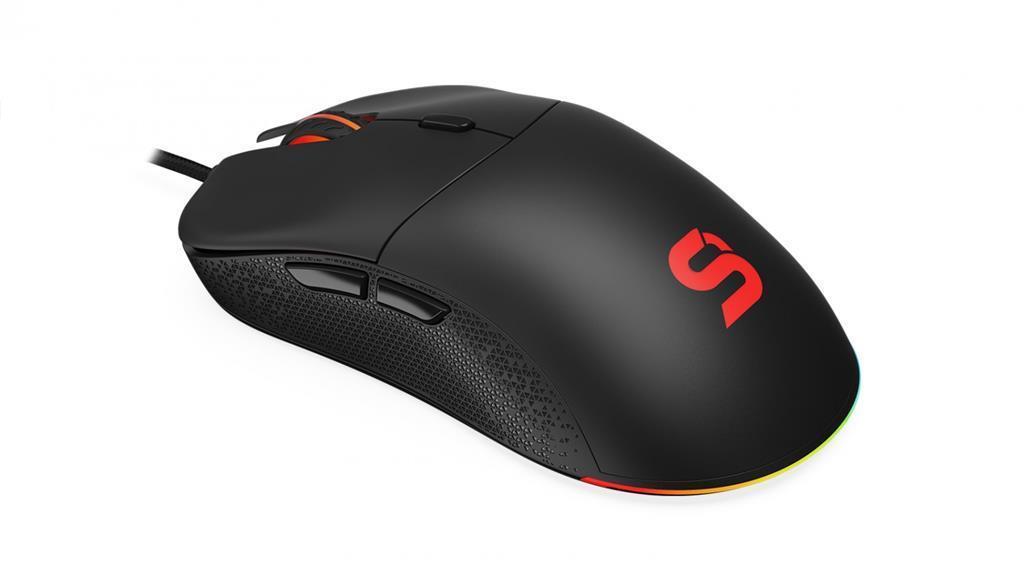 SPC Gear GEM Plus PMW3370 USB (Black), Maus