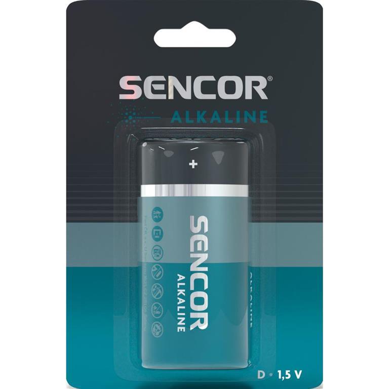 Bateri Sencor SBA LR20 1BP D Alk - 1.5V, 1 copë