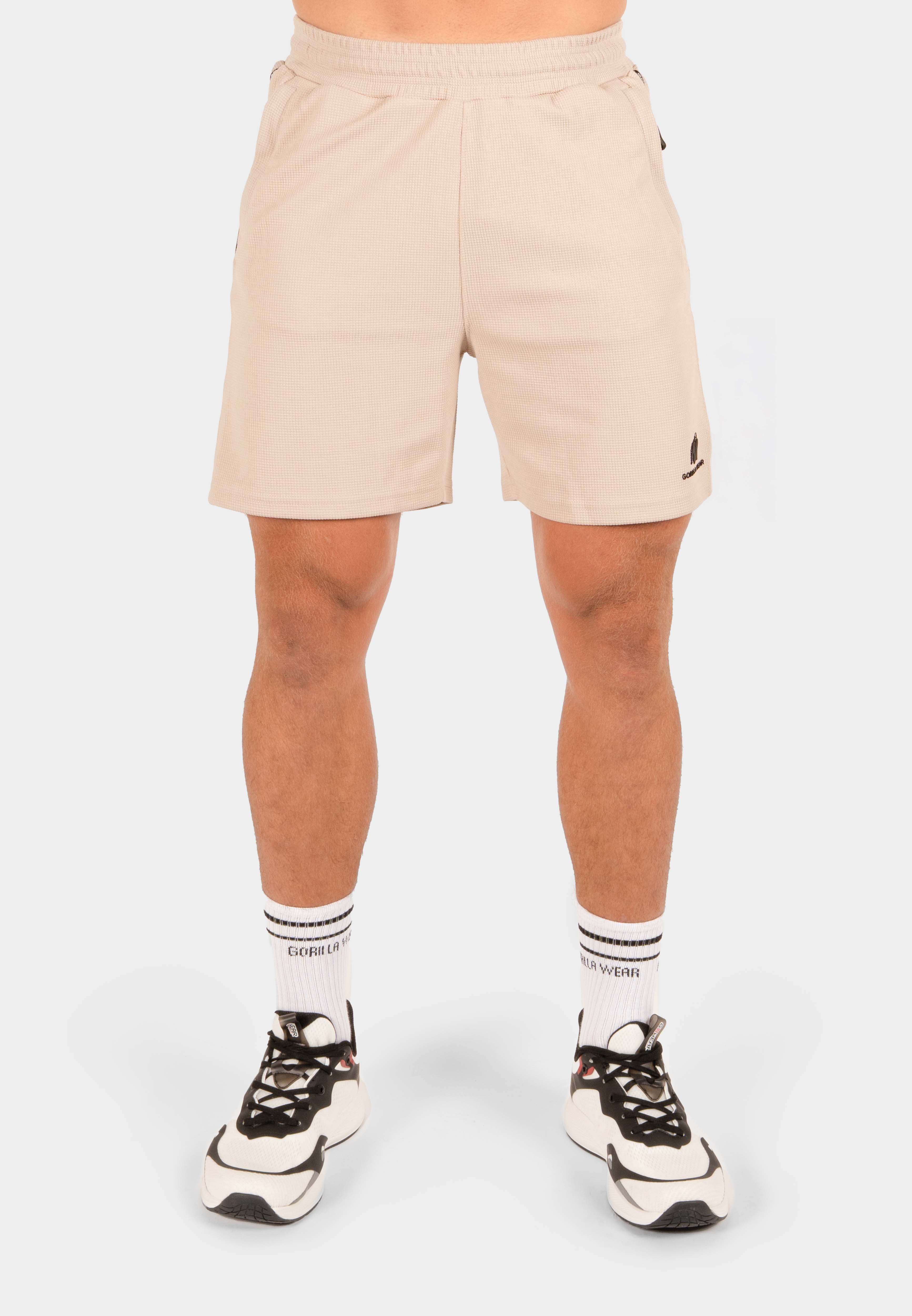 Harvey Track Shorts - Beige