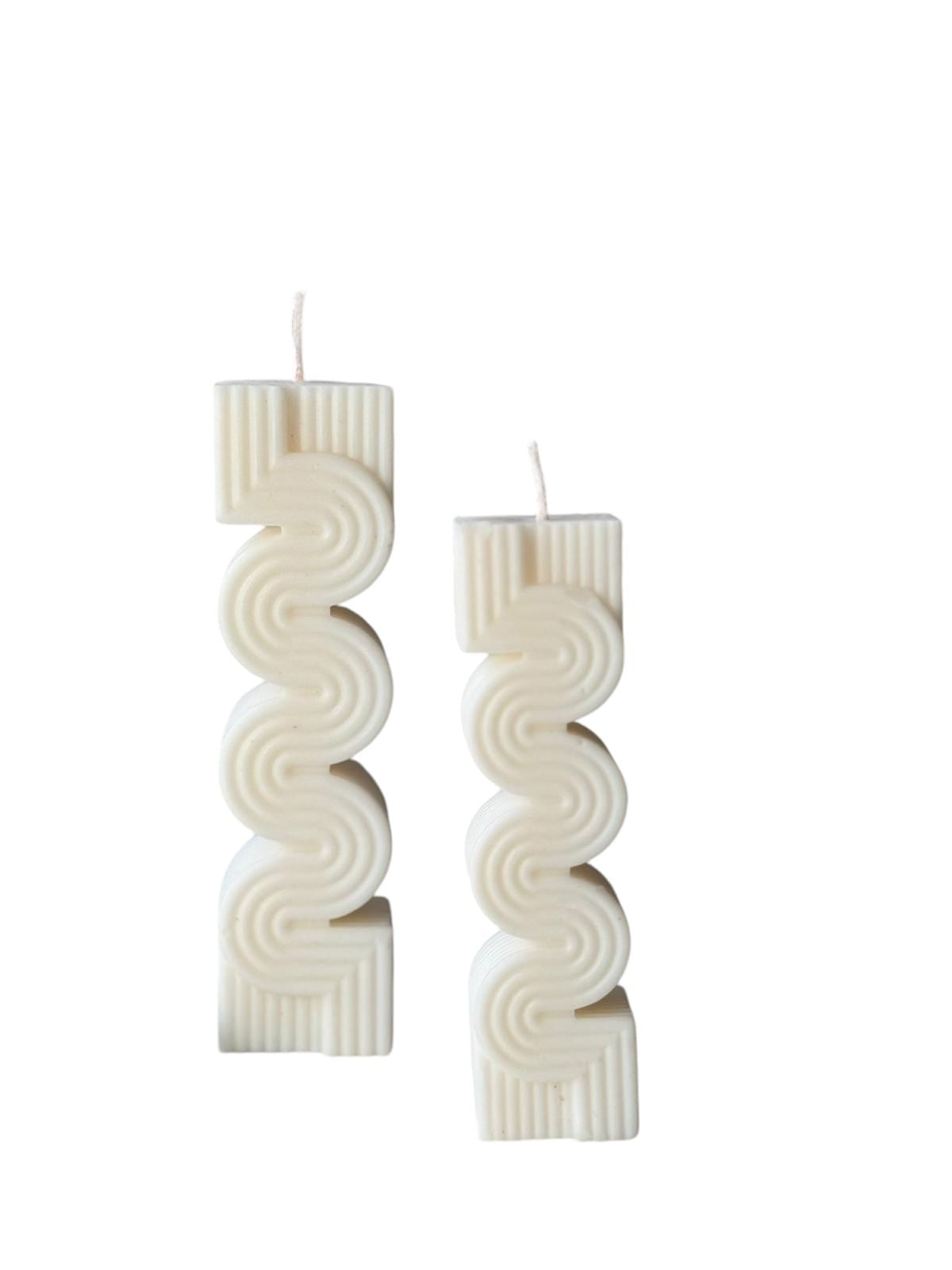 Set Qirinjsh (2 copë) Aberto Design Glamour 37ST, e bardhë
