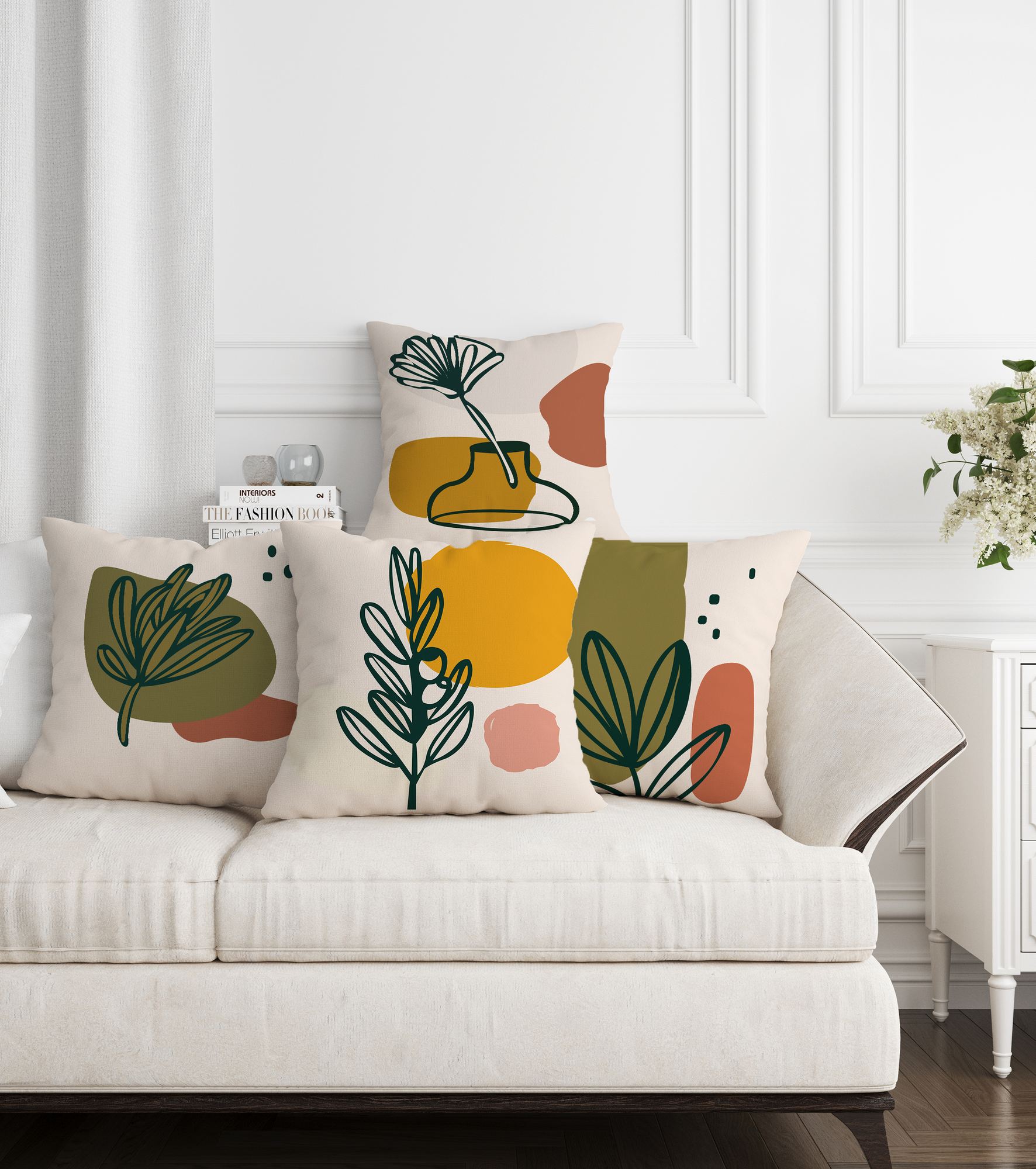 Set Mbulesash Jastëkësh (4 copë) Aberto Design ASR-plw4 - 11, shumëngjyrësh