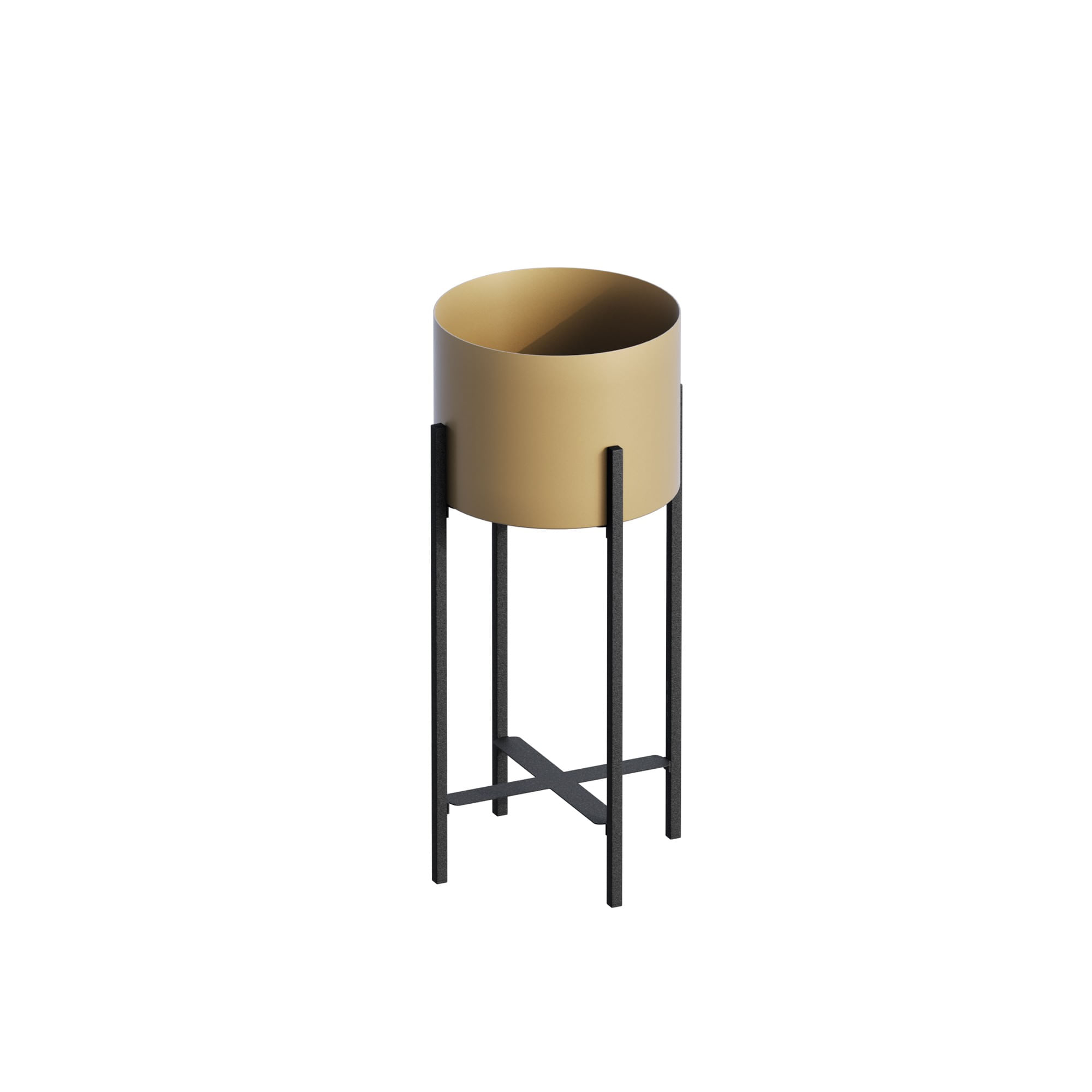 Vazo dekorative Aberto Design GED-026-A, e zezë ari