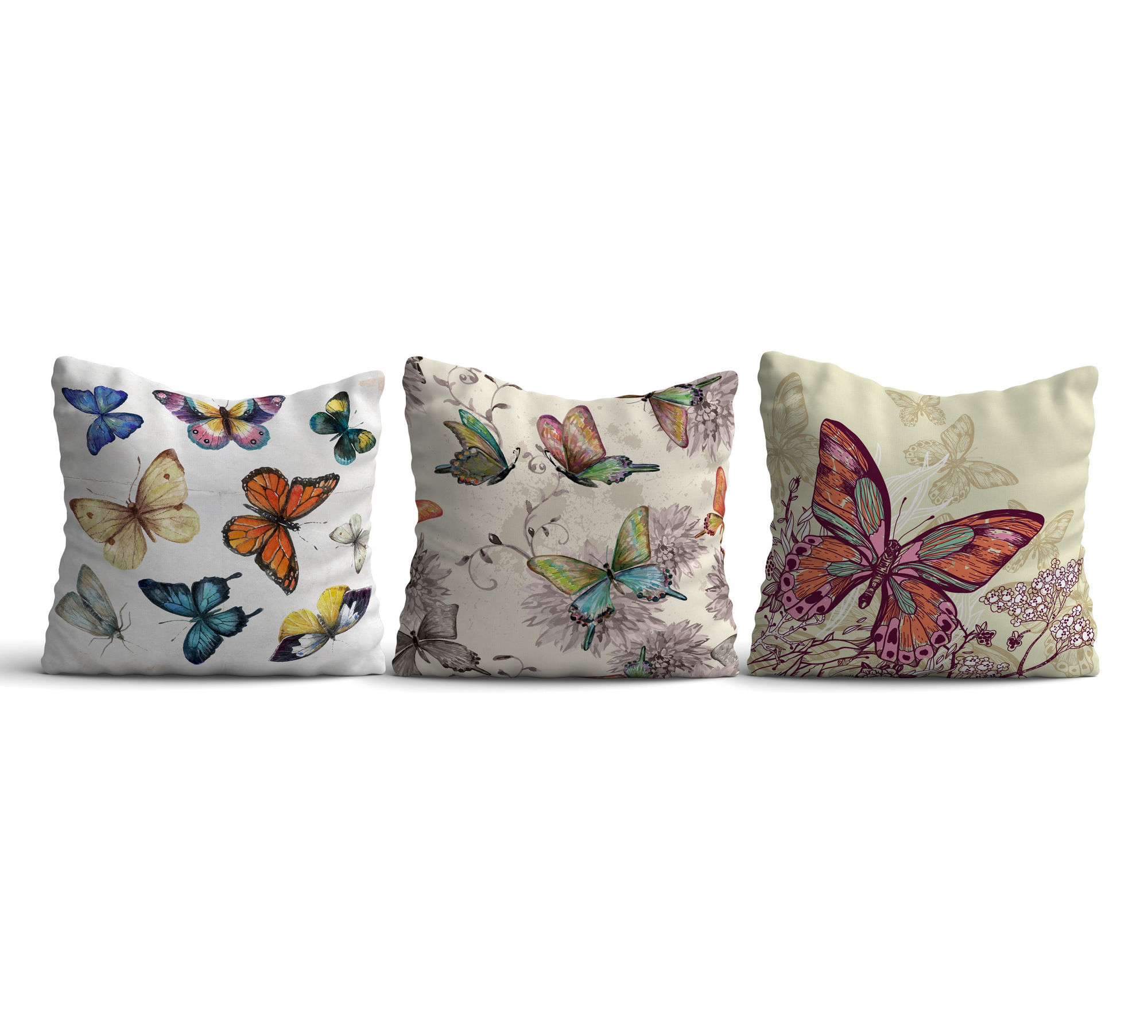 Set Jastëkësh (3 copë) Aberto Design HMI-KIR-103, shumëngjyrësh