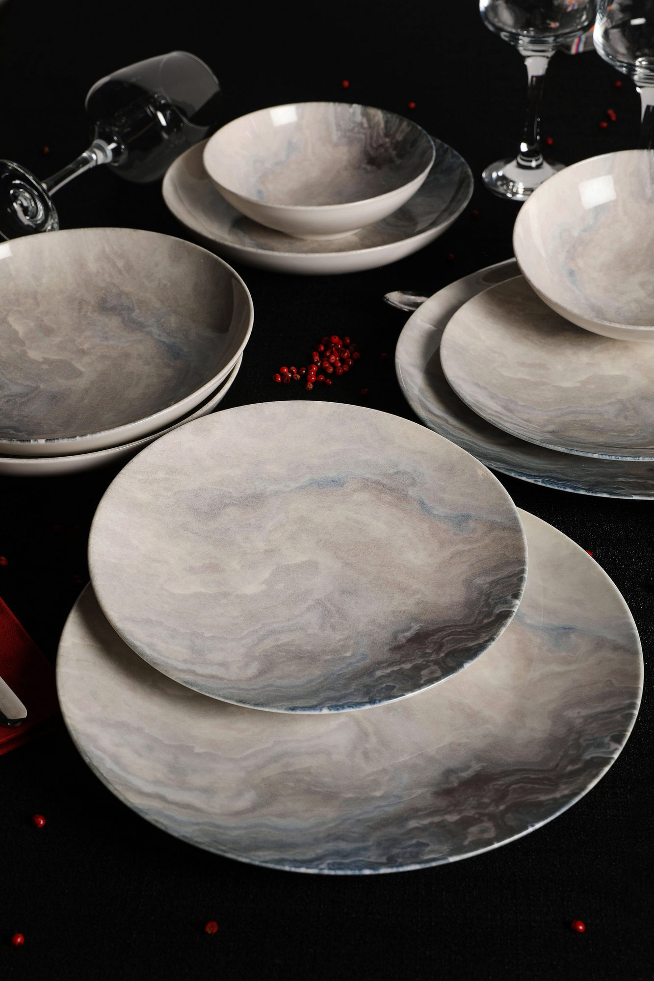 Set Darke (24 copë) Hermia GBSATN24KY410050, shumëngjyrësh