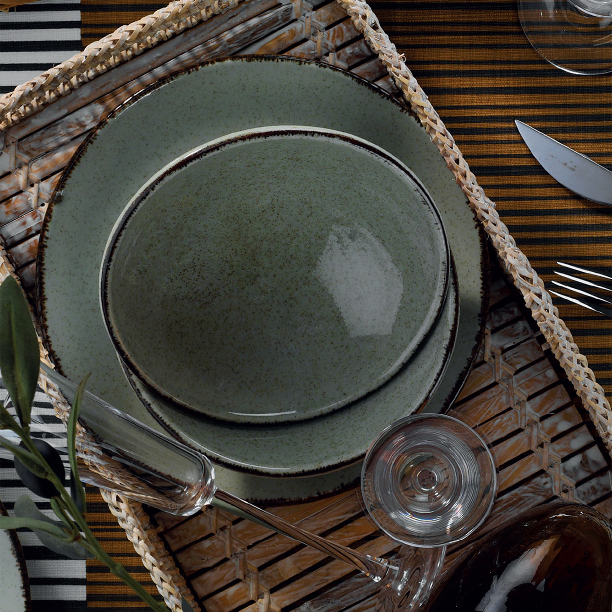 Set Darke (24 copë) Hermia CXEO24Y2730P03, jeshile