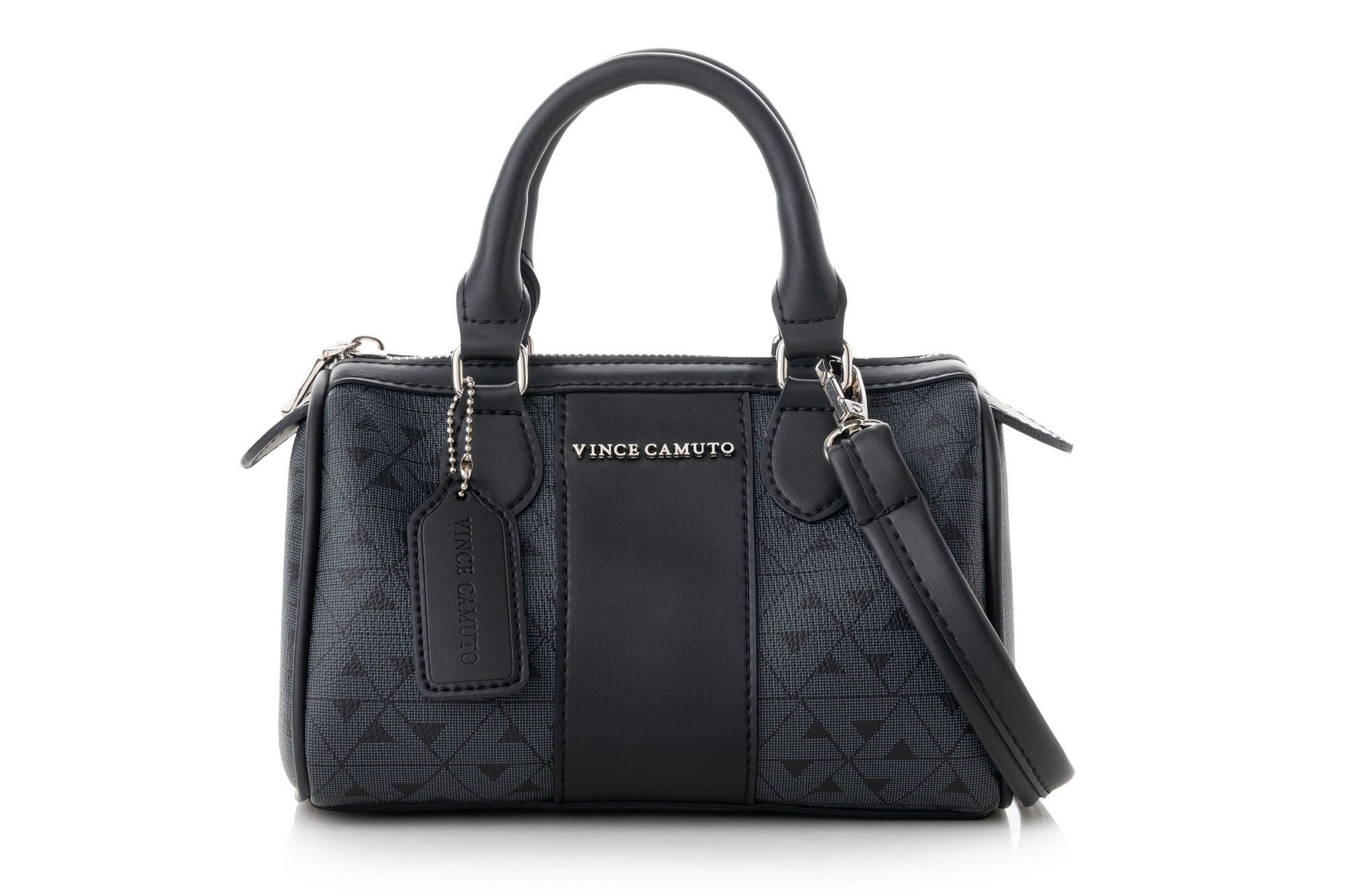 Çantë dore Vince Camuto Rimini - E zezë me monogram