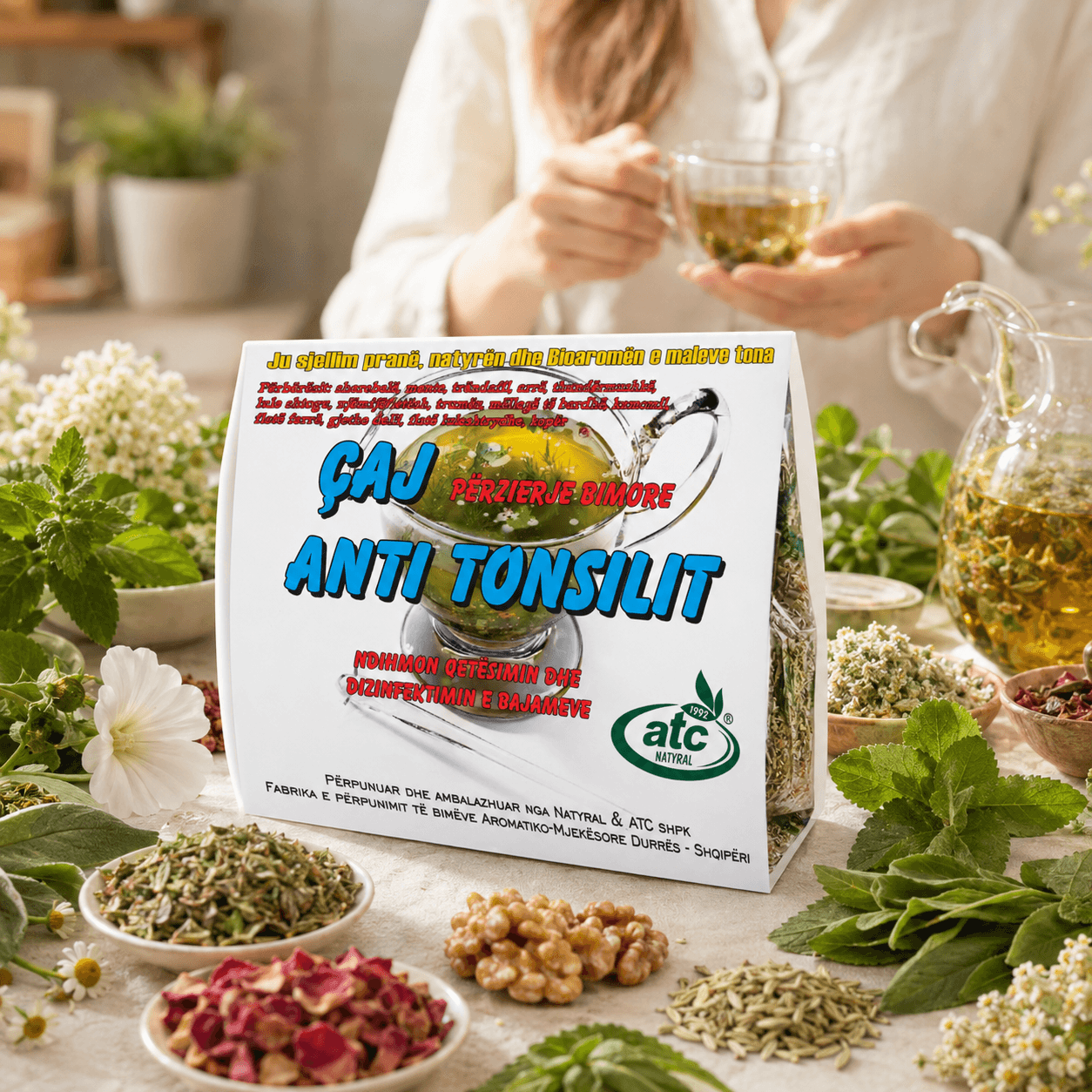 Çajrat ATC Natyral Çaj Anti Tansilit për Bajame - ATC Natural 85 gr