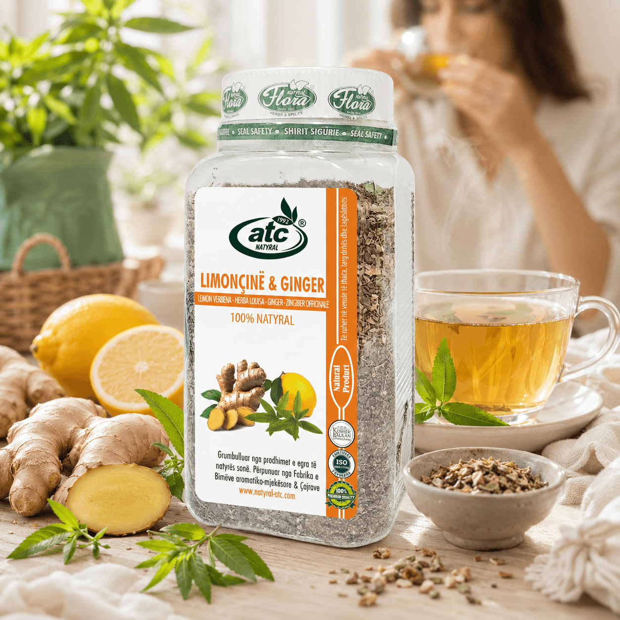 Çajrat ATC Natyral Limoncinë & Ginger 100% Natyral - ATC Natyral  170 gr