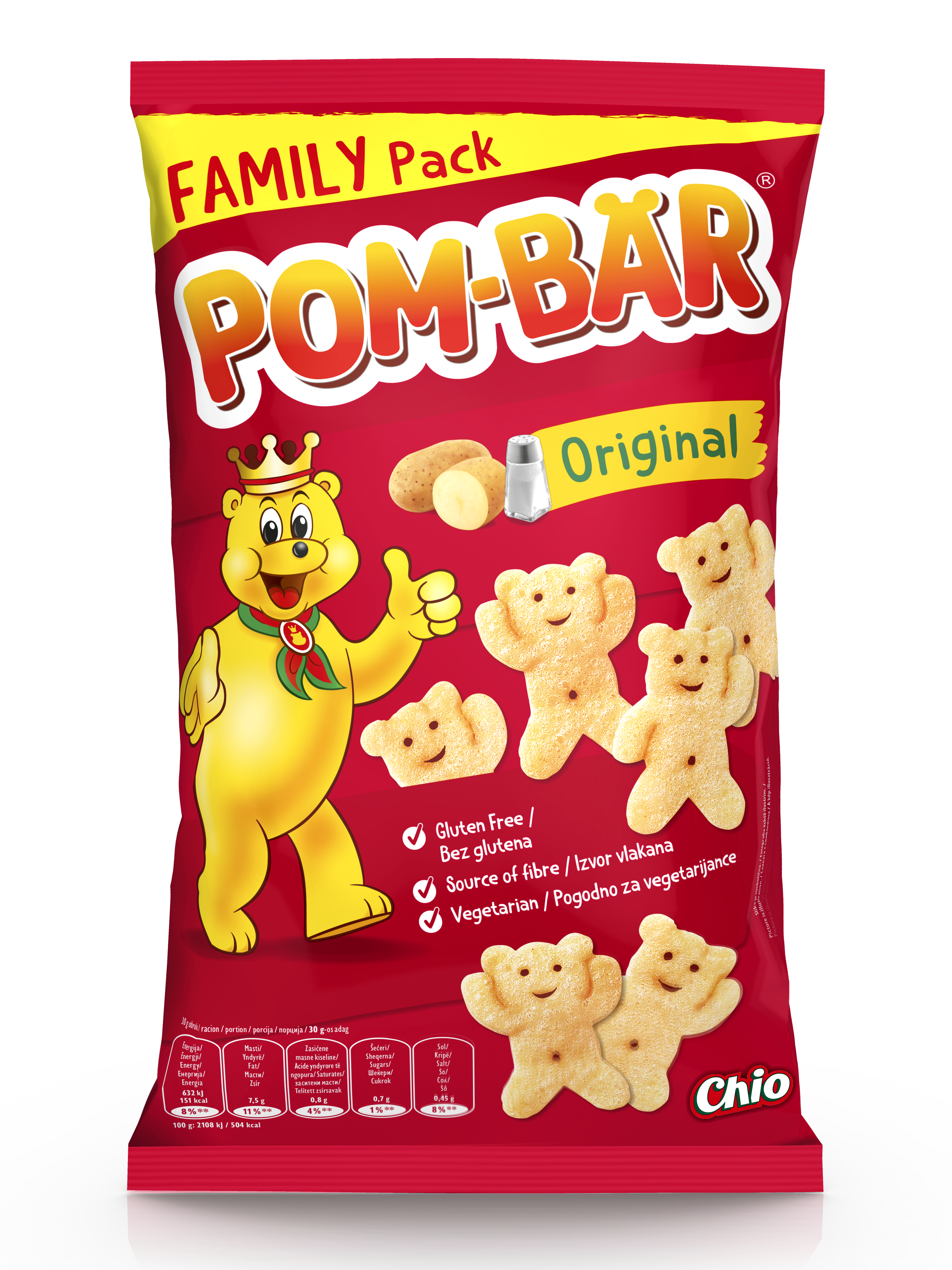 Pom bar original family pack 8x100g