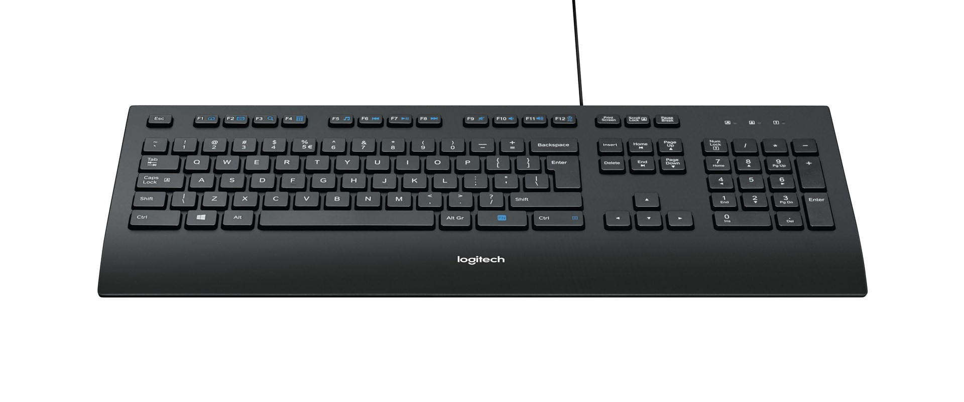 Logitech Corded K280e - keyboard - US International