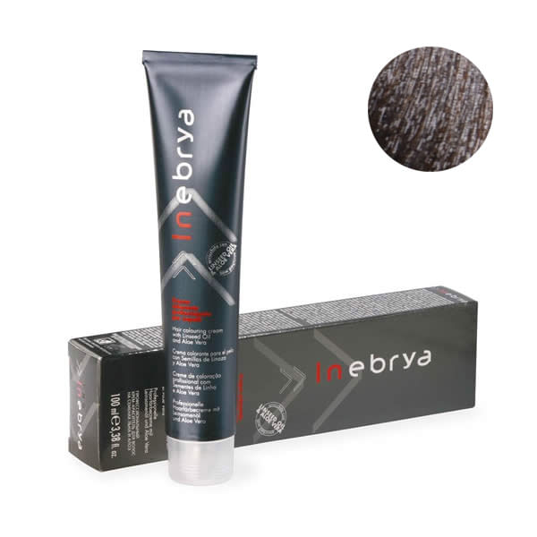 Ngjyrë për flokë Inebrya 8/1, bionde/hirtë, 100 ml