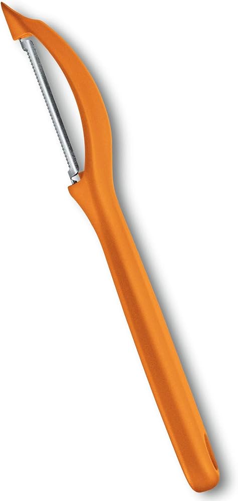 Qëruese univerzale Victorinox, me çelik inox,  e dhëmbëzuar, portokalli
