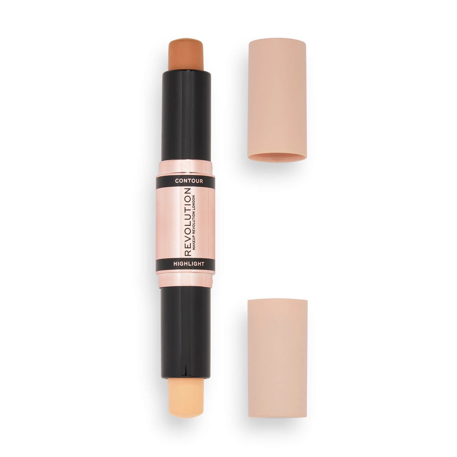 Konturë & shkëlqyes për faqe Makeup Revolution Stick, Medium, 4.3g