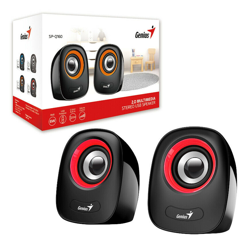 GENIUS SP-Q160 Altoparlent (Red)