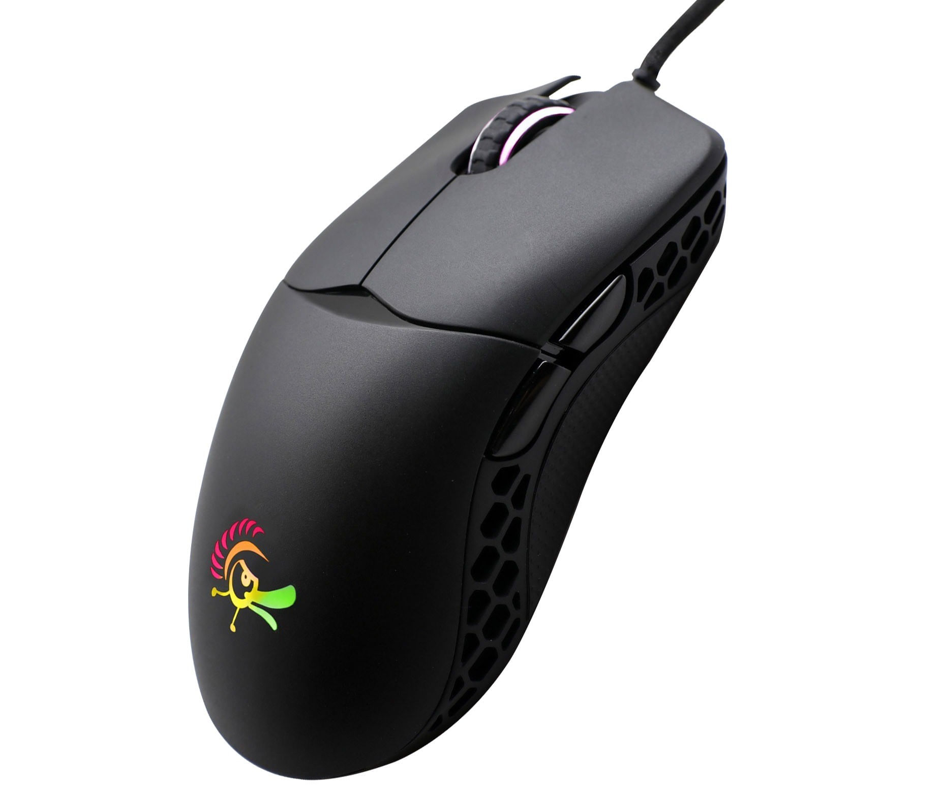 Ducky Feather ARGB (Black), Gaming Maus