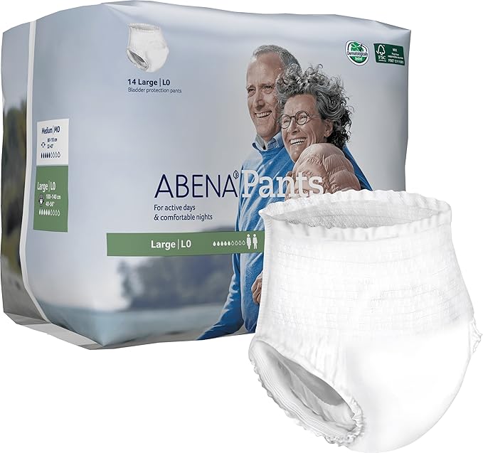 Pelena në formë të mbathjeve për të rritur ABENA Pants L0, 14 copë