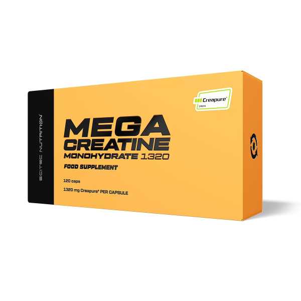 Kreatina Mega Creatine Monohydrate 1320, 120 kapsula