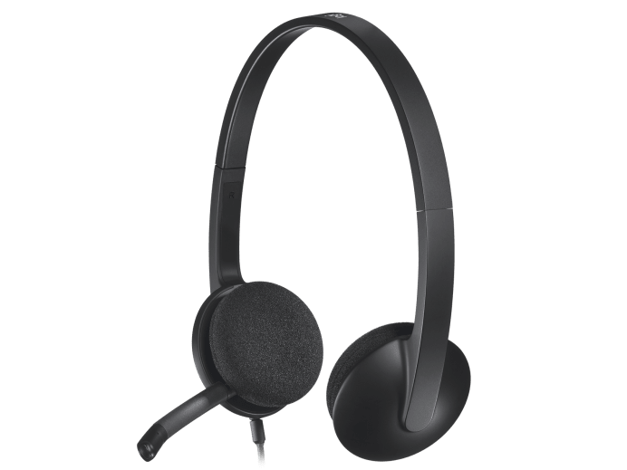 Logitech H340 USB Computer Headset Wired Head-band Office/Call center USB Type-A Black