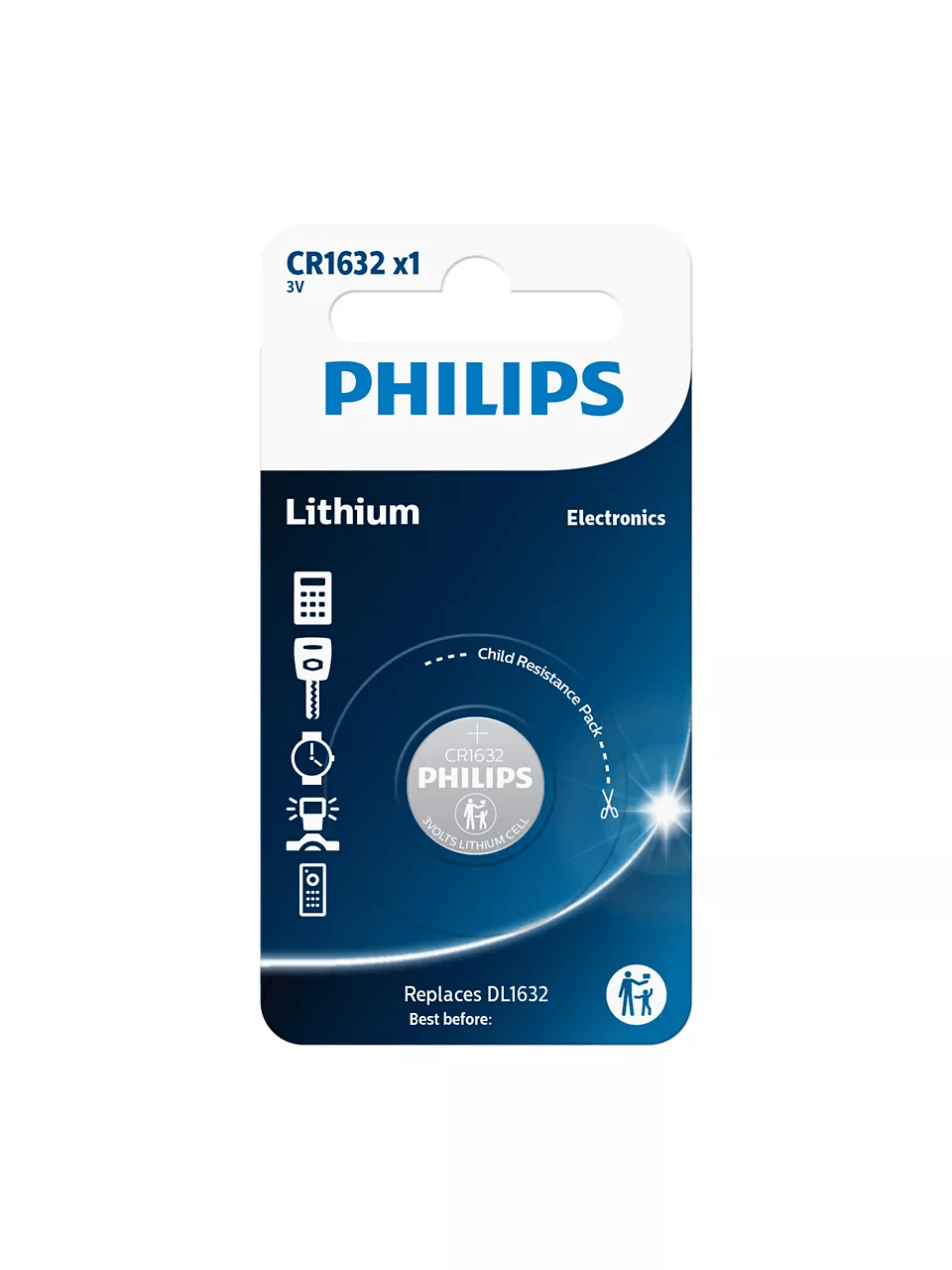 BATERI PHILIPS CR1632/00B | MINI LITHIUM / 1