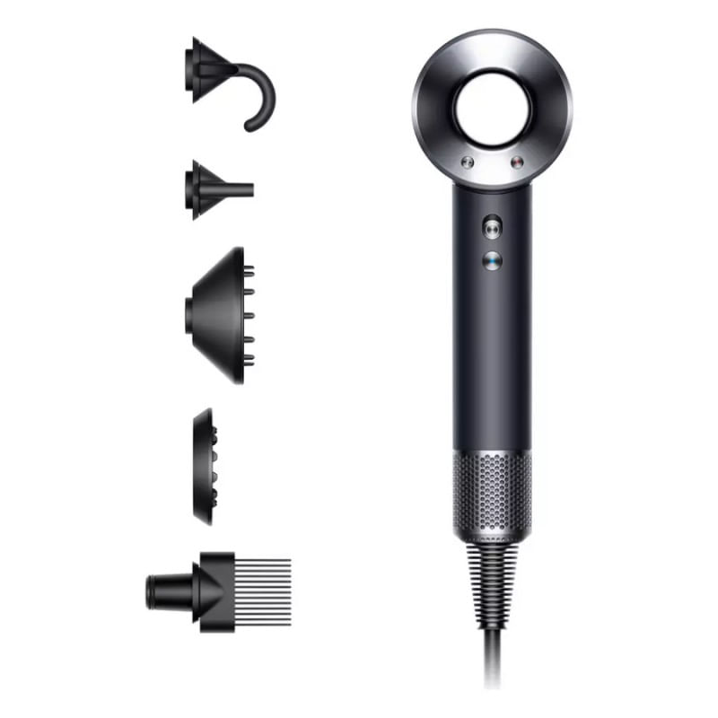 Tharëse flokësh Dyson Supersonic Black Nickel HD07, e zezë