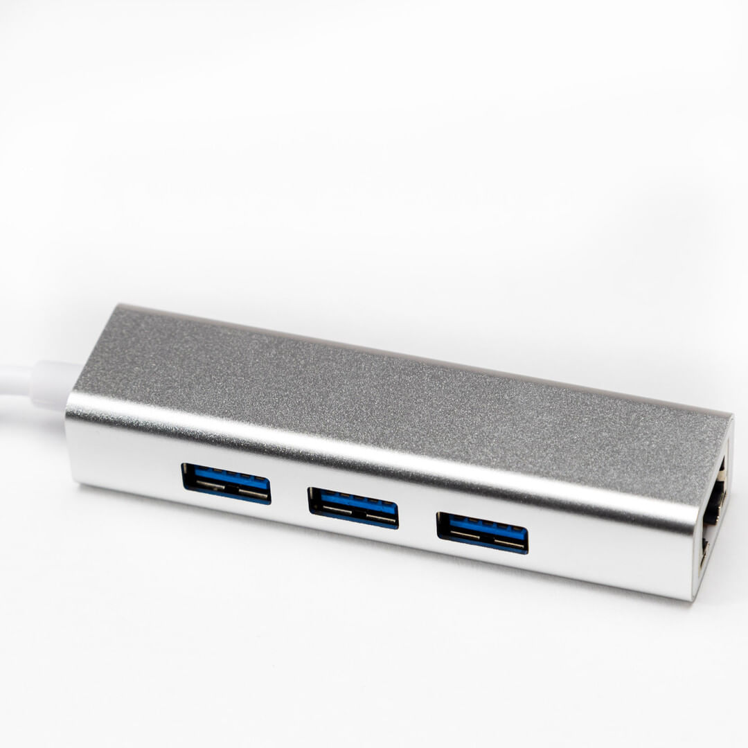 HUB Techtonic Type C nav USB3.2 til RJ45 Ethernet