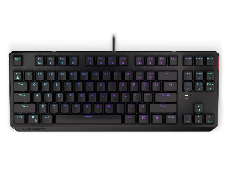 Tastierë Endorfy Thock TKL EY5A001 - USB, e zezë
