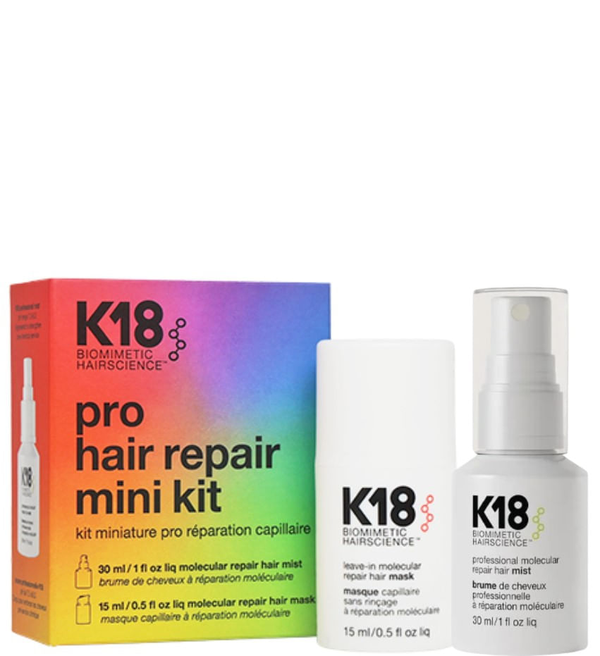 Mini set për riparimin e flokëve K18 Pro, sprej riparues 30ml + maskë riparuese 15ml