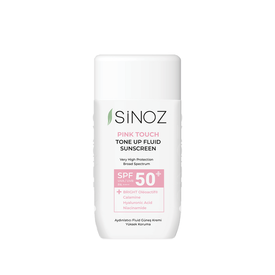 Krem kundër diellit Pink Touch Tone Up Fluid SPF 50+, Sinoz