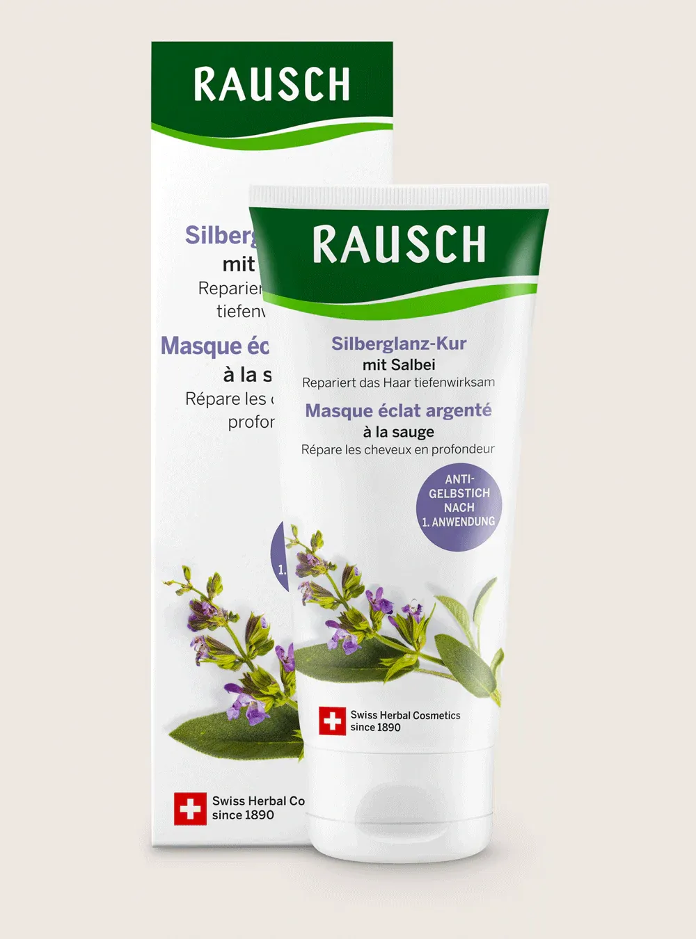 Trajtimi Rausch Silver-Shine me Salvie për Flokë Blond ose Gri (100ml)